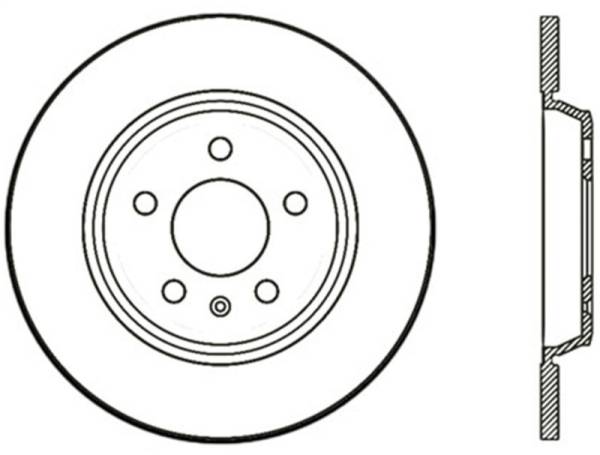 Stoptech - StopTech 09-16 Audi A4 Rear Right Cryo Slotted Rotor - 126.33127CSR