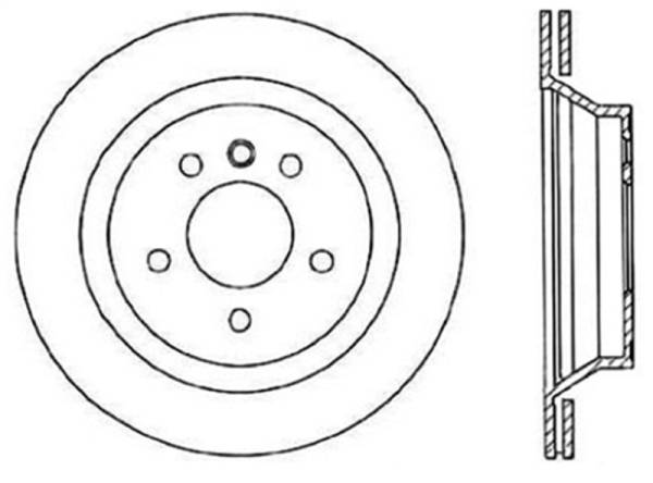 Stoptech - StopTech 94-99 BMW M3 / 98-02 Z3 Cryo Slotted Rear Right Sport Brake Rotor - 126.34037CSR