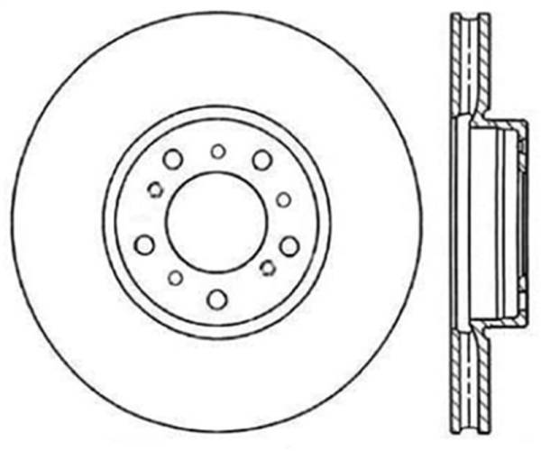 Stoptech - StopTech Power Slot BMW (E46) Front Left Cryo Slotted Rotor - 126.34058CSL