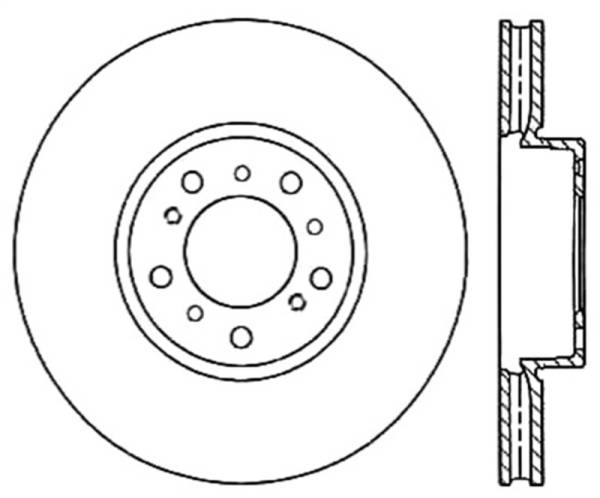 Stoptech - StopTech Power Slot BMW (E46) Front Right Slotted Cryo Rotor - 126.34059CSR