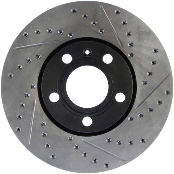 Stoptech - StopTech 96-7/04 Audi A4 / 95-01 A6 / 7/98-05 VW Passat Left Front Slotted and Drilled Rotor - 127.33039L