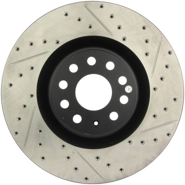Stoptech - StopTech 09 VW Passat CC / 06-09 Passat Slotted & Drilled Left Front Rotor - 127.33112L