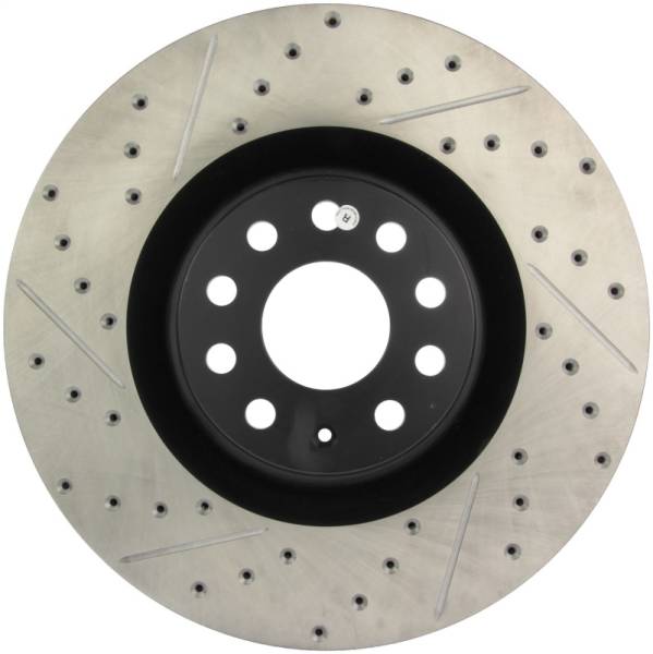 Stoptech - StopTech 09 VW Passat CC / 06-09 Passat Slotted & Drilled Right Front Rotor - 127.33112R