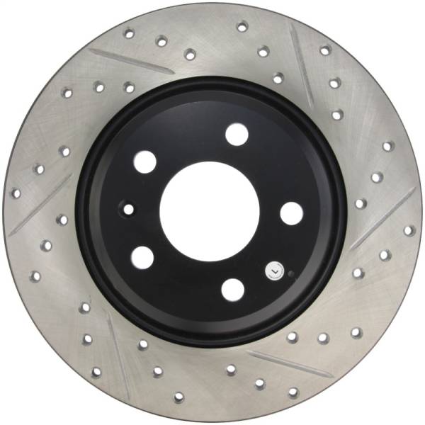 Stoptech - StopTech Power Slot 09-10 Audi A4/A4 Quattro / 08-10 A5 / 10 S4 Rear Left Drilled & Slotted Rotor - 127.33127L