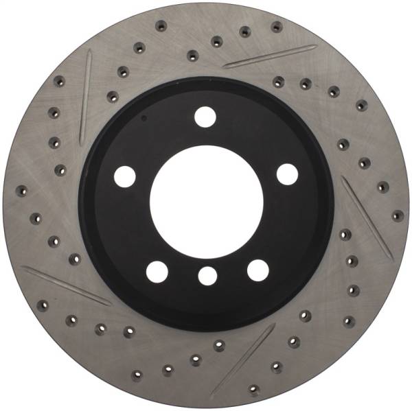 Stoptech - StopTech Power Slot 01-02 BMW Z3 / 03-09 Z4 / 3 Series Front Right Drilled & Slotted Rotor - 127.34048R