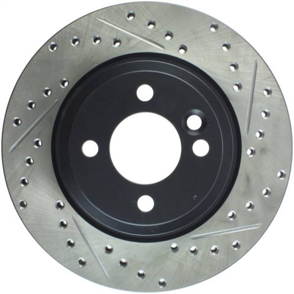 Stoptech - StopTech 02-07 Mini Cooper/Cooper S Slotted & Drilled Left Front Rotor - 127.34067L