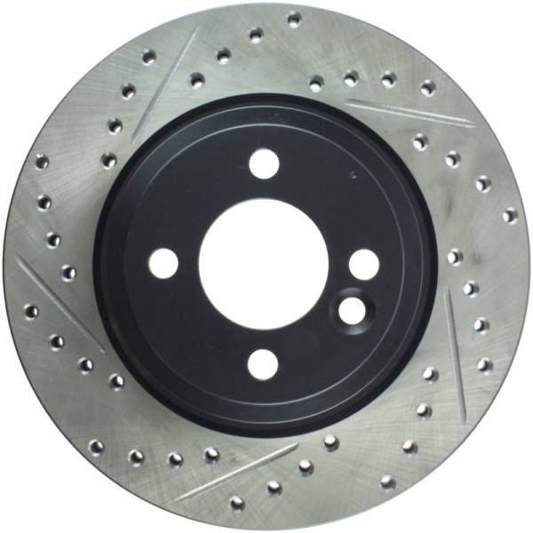 Stoptech - StopTech 02-07 Mini Cooper/Cooper S Slotted & Drilled Right Front Rotor - 127.34067R