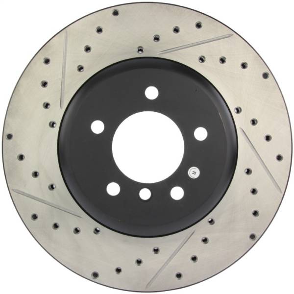 Stoptech - StopTech 08-09 BMW 535 Series / 04-09 545i/550i/645Ci/650i Slotted & Drilled Right Front Rotor - 127.34071R