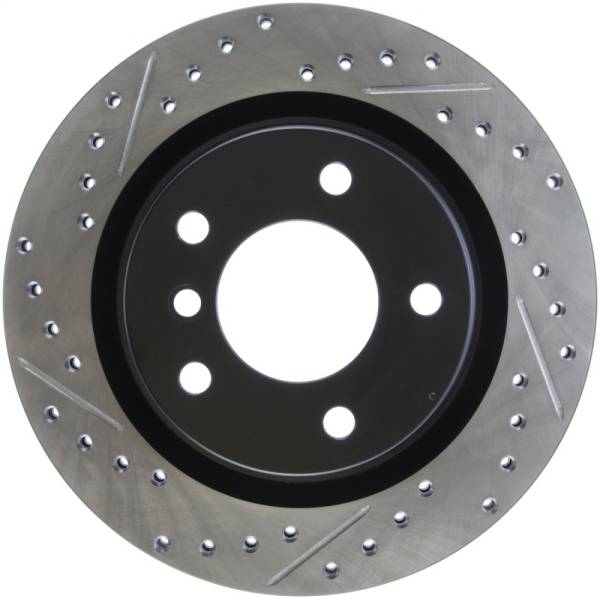 Stoptech - StopTech 06 BMW 325 / 07-09 BMW 328 Slotted & Drilled Right Rear Rotor - 127.34078R