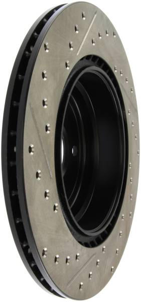 Stoptech - StopTech 06 BMW 330 / 07-09 BMW 335 Slotted & Drilled Left Rear Rotor - 127.34080L
