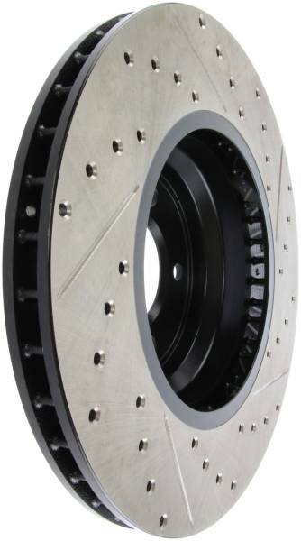 Stoptech - StopTech 07-09 BMW 335 (E90/E92/E93) Slotted & Drilled Right Front Rotor - 127.34093R