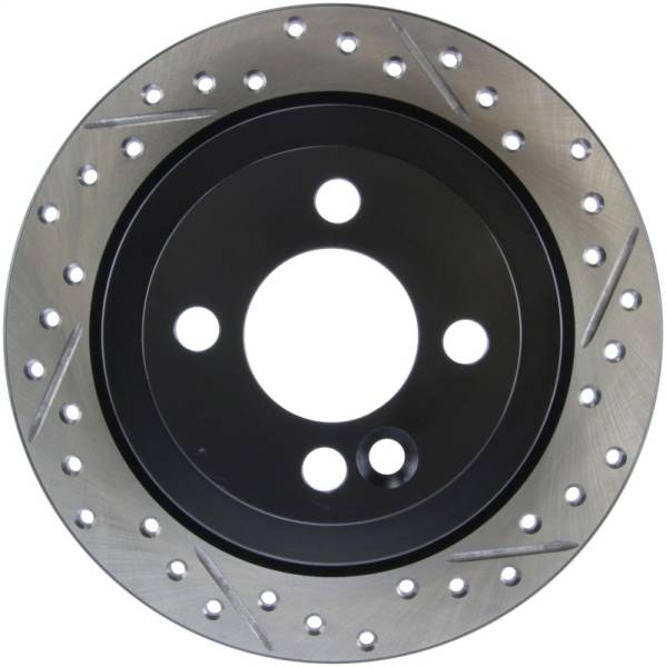 Stoptech - StopTech 07-09 Mini Cooper/Cooper S Slotted & Drilled Left Rear Rotor - 127.34094L