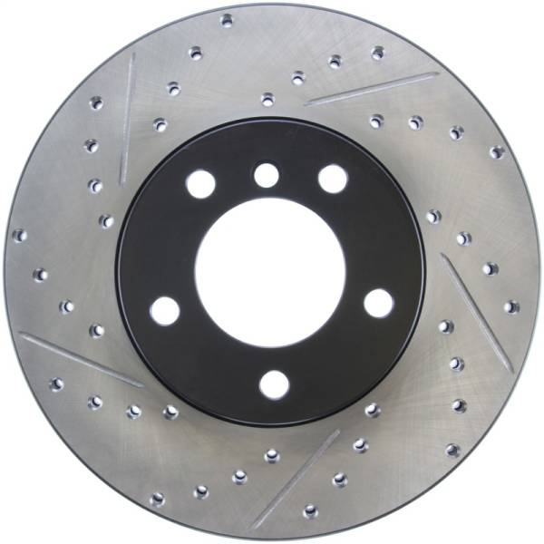 Stoptech - StopTech 9/07-09 BMW 328 Slotted & Drilled Right Front Rotor - 127.34108R