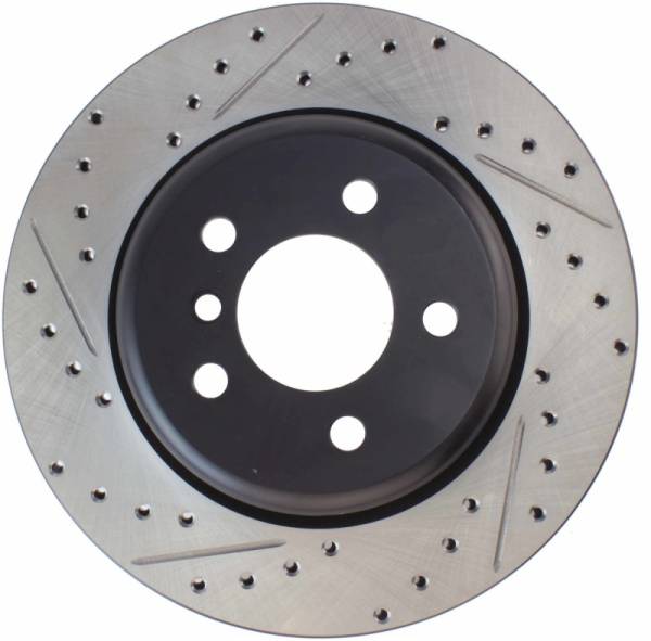 Stoptech - StopTech 2011-2013 BMW 535i / 2012-2016 BMW 640i Slotted & Drilled Rear Right Brake Rotor - 127.34131R