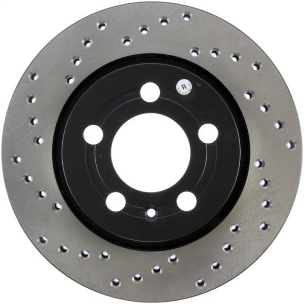 Stoptech - StopTech 03-05 VW Golf GTi (vented rear discs) Drilled Right Rear Rotor - 128.33069R
