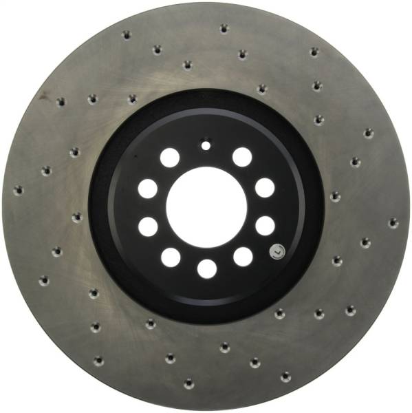 Stoptech - StopTech 04-06 Audi TT Quattro / 04 VW Golf R32 AWD Drilled Left Front Rotor - 128.33094L