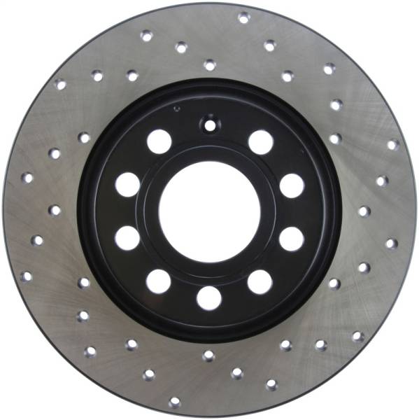 Stoptech - StopTech 06-11 Audi A3 / 06-09 VW GTI Mk V / 05-10 Jetta (Exc Wagon) Drilled Left Rear Rotor - 128.33099L