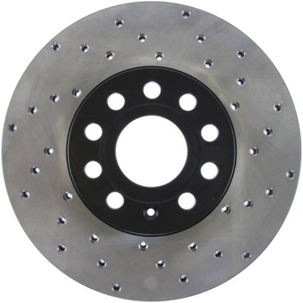 Stoptech - StopTech 05-10 VW Jetta (Exc Wagon) / 09-10 Jetta Wagon / 07-10 Rabbit Drilled Left Front Rotor - 128.33110L