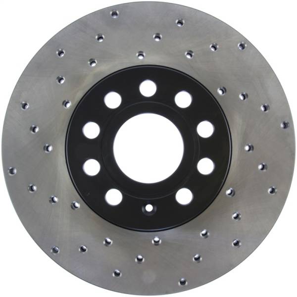 Stoptech - StopTech 05-10 VW Jetta (Exc Wagon) / 09-10 Jetta Wagon / 07-10 Rabbit Drilled Right Front Rotor - 128.33110R