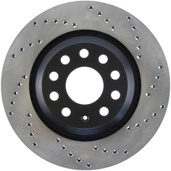 Stoptech - StopTech 09-13 VW CC 3.6L VR6 / 08-09 & 12 Golf R/Golf R32 Drilled Left Rear Rotor - 128.33113L