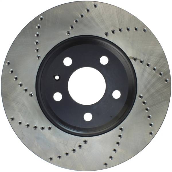 Stoptech - StopTech Power Slot 09-10 Audi A4/A4 Quattro / 08-10 A5 / 10 S4 Front Right Drilled Rotor - 128.33123R