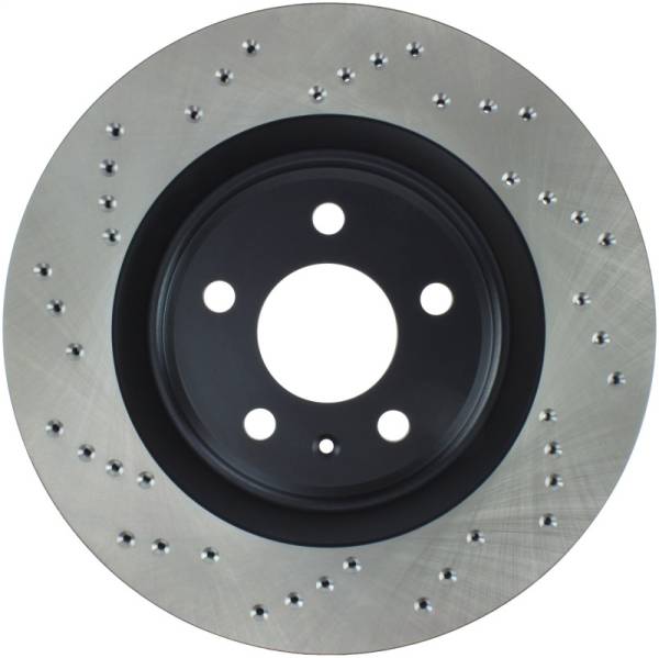 Stoptech - StopTech 12 Audi S4 Rear Right Drilled Rotor - 128.33137R