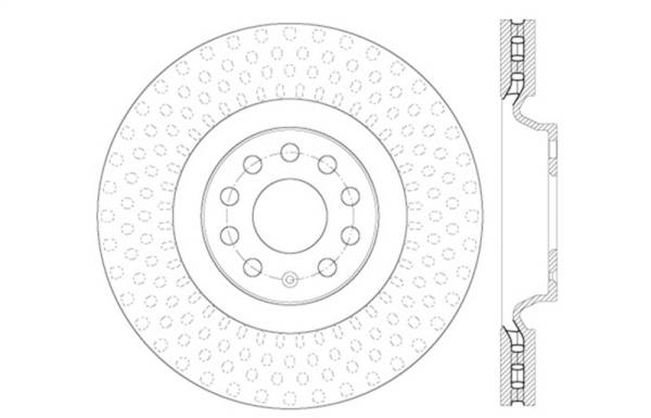 Stoptech - StopTech Drilled Sport Brake Rotor - 128.33144R