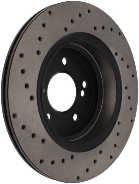 Stoptech - StopTech 01-07 BMW M3 (E46) / 00-04 M5 (E39) Drilled Right Rear Rotor - 128.34054R