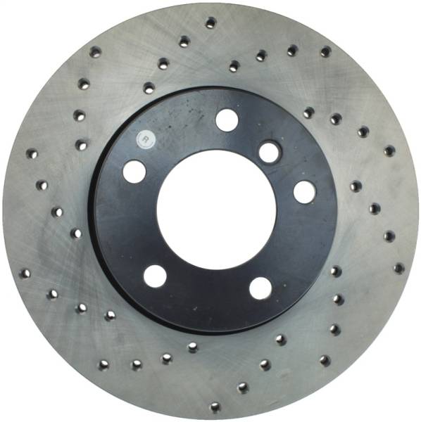 Stoptech - StopTech 08-10 BMW 128i Cross Drilled Right Front Rotor - 128.34077R