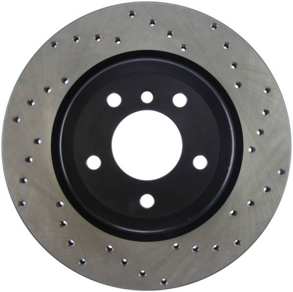 Stoptech - StopTech 07-10 BMW 335i Cross Drilled Left Rear Rotor - 128.34080L