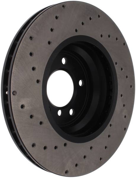 Stoptech - StopTech 07-10 BMW 335i Cross Drilled Left Front Rotor - 128.34093L