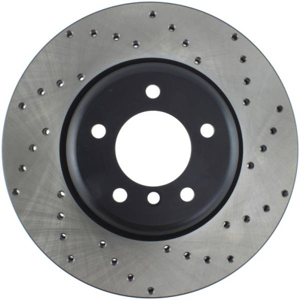 Stoptech - StopTech Sport Cross Drilled Brake Rotor - Front Right - 128.34104L