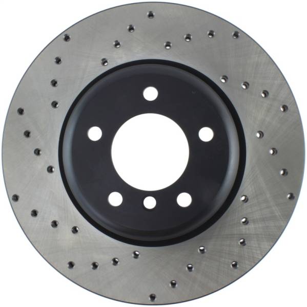 Stoptech - StopTech Sport Cross Drilled Brake Rotor - Rear Left - 128.34104R