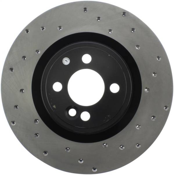 Stoptech - StopTech Sport Cross Drilled Brake Rotor - Front Right - 128.34114L