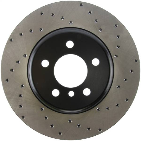 Stoptech - StopTech 11-13 BMW 550i Rear Left Drilled Sport Brake Rotor - 128.34133L