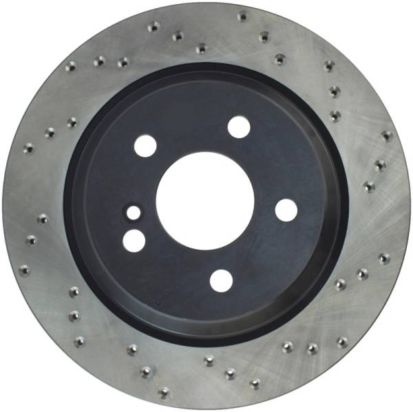 Stoptech - StopTech 05-09 MB CLS500/CLS550 / 04-13 ES320/ES350 / 03-09 E500/E550 Rear Drilled Brake Rotor - 128.35063L