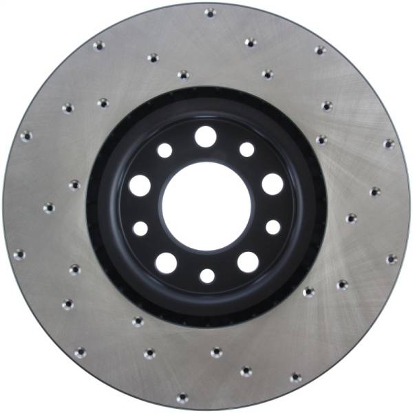 Stoptech - StopTech 15-17 Chrysler 200 / Jeep Renegade Sport Drilled Vented Right Front Rotor - 128.63080R
