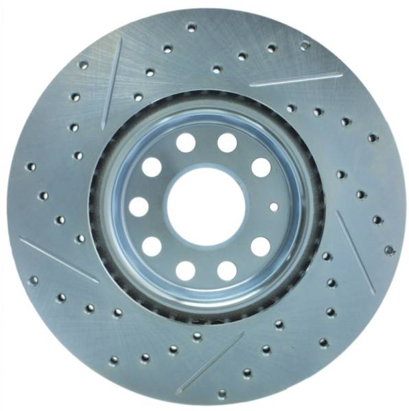 Stoptech - StopTech Select Sport 06-17 Volkswagen Jetta Slotted & Drilled Front Left Rotor - 227.33098L