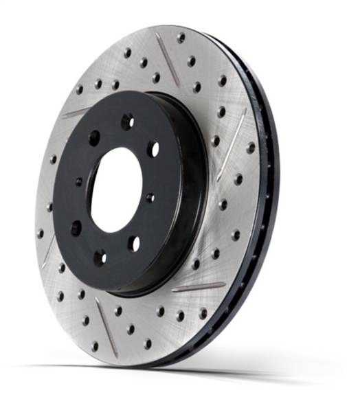 Stoptech - StopTech Select Sport 14-19 Audi A4i Slotted and Drilled Left Rear Rotor - 227.33137L
