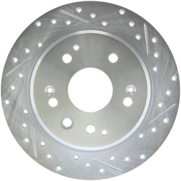 Stoptech - StopTech Select Sport 04-08 Acura TL Drilled & Slotted Rear Driver Side Sport Brake Rotor - 227.40061L