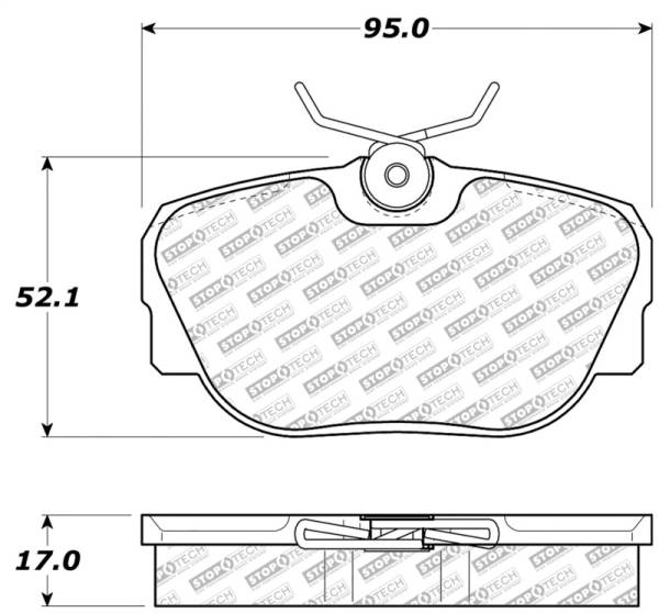 Stoptech - StopTech 87-93 Saab 900 Street Select Brake Pads Front - Rear - 305.04930