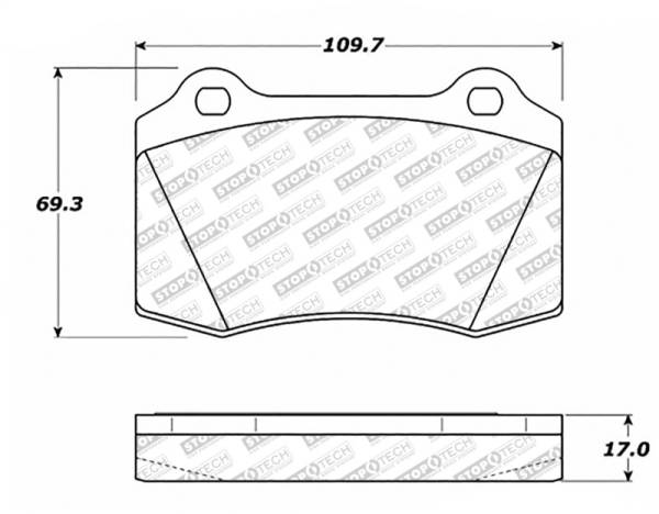 Stoptech - StopTech Street Select Brake Pads w/Hardware - Front/Rear - 305.05920