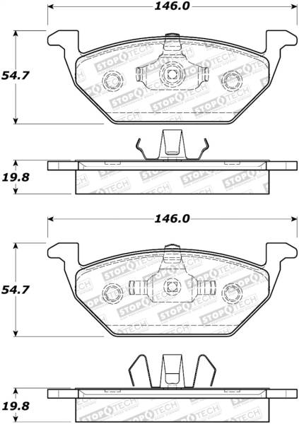 Stoptech - StopTech Street Select Brake Pads - 305.07680