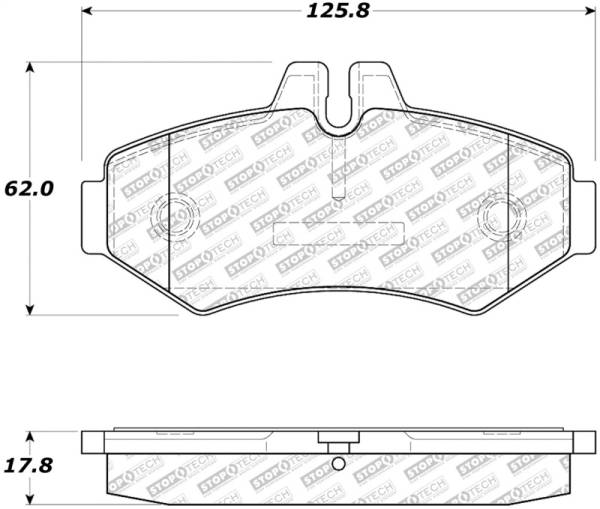 Stoptech - StopTech 02-11 Mercedes G500 Street Select Rear Brake Pads - 305.09280