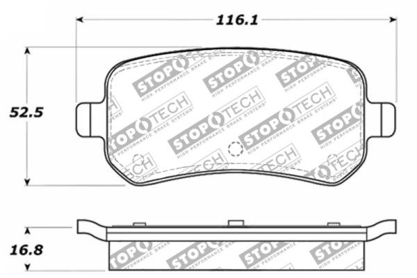 Stoptech - StopTech Street Select Brake Pads - Front - 305.10210
