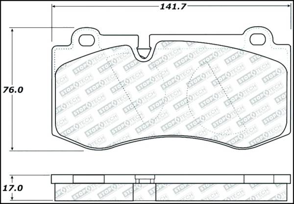 Stoptech - StopTech Street Select Brake Pads w/Hardware - Front - 305.12230
