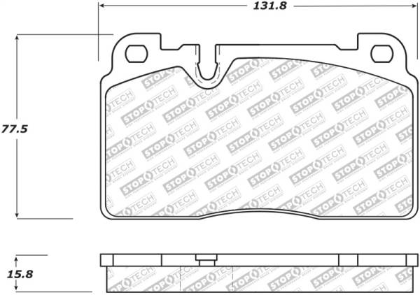 Stoptech - StopTech 07-15 Audi Q7 Street Select Brake Pads - Front - 305.16630