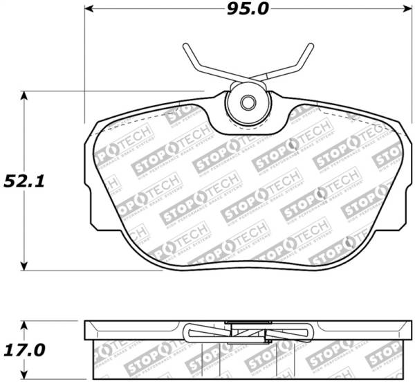 Stoptech - StopTech Street Touring Brake Pads - 308.04930