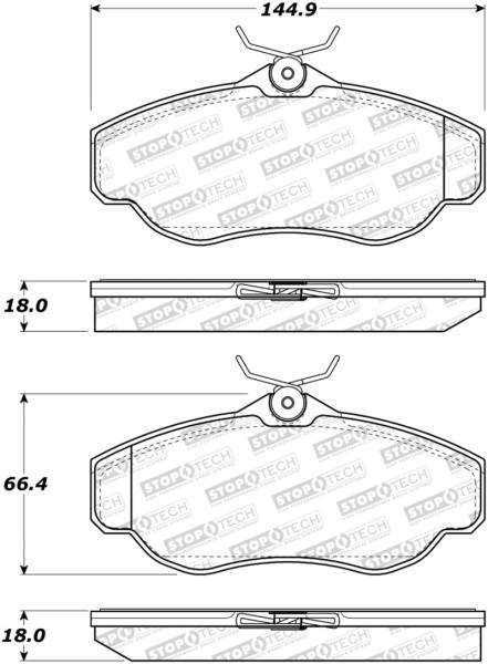 Stoptech - StopTech Street Brake Pads - 308.06760