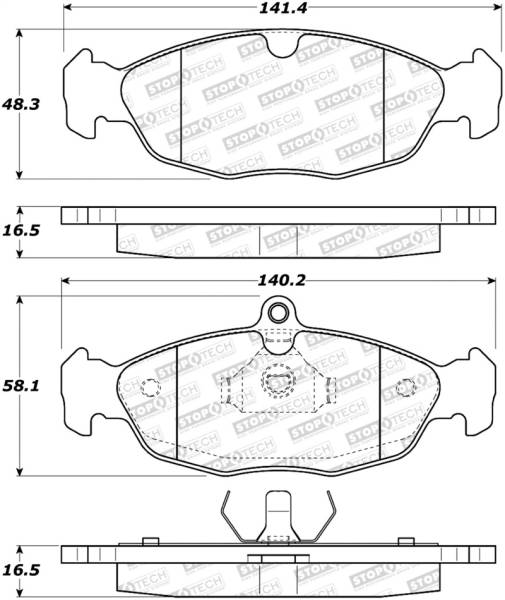 Stoptech - StopTech Street Brake Pads - 308.06880